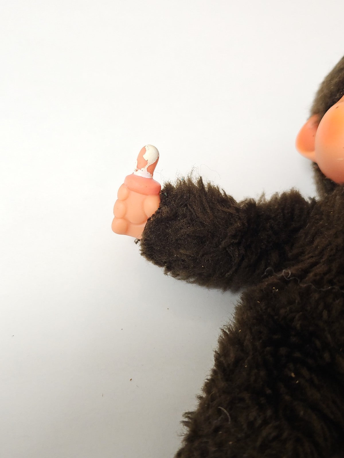 Vintage Kiki Monchhichi Sekiguchi Ajena ancien poupée peluche rétro années 70
