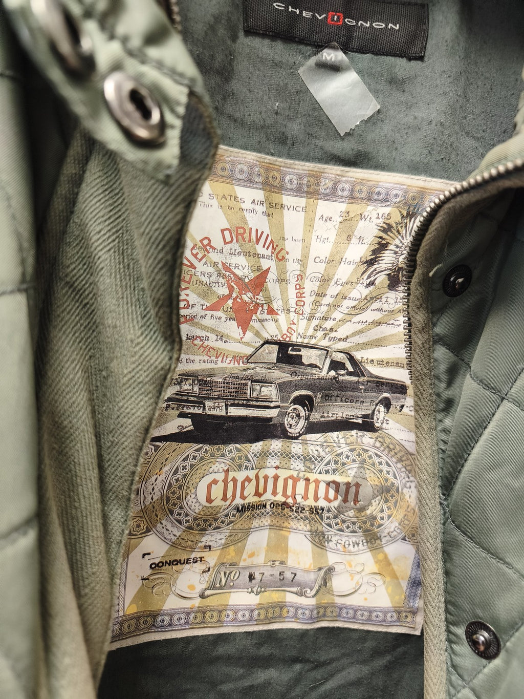 Blouson vintage homme Chevignon M ancien veste rétro collectionneur rare