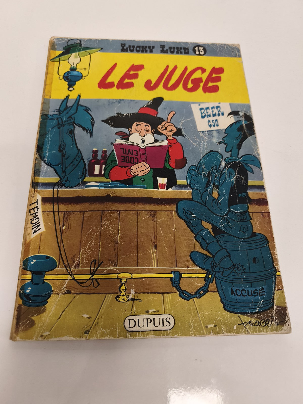 Lucky Luke Le Juge BD vintage 1978 ancien album 20e édition collection rare