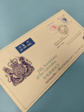 Enveloppe FDC 25th Anniversary Coronation Hong Kong 1978 timbres oblitérés