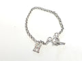 Bracelet ancien en argent massif 6,7g vintage bijou rétro pour collectionneur