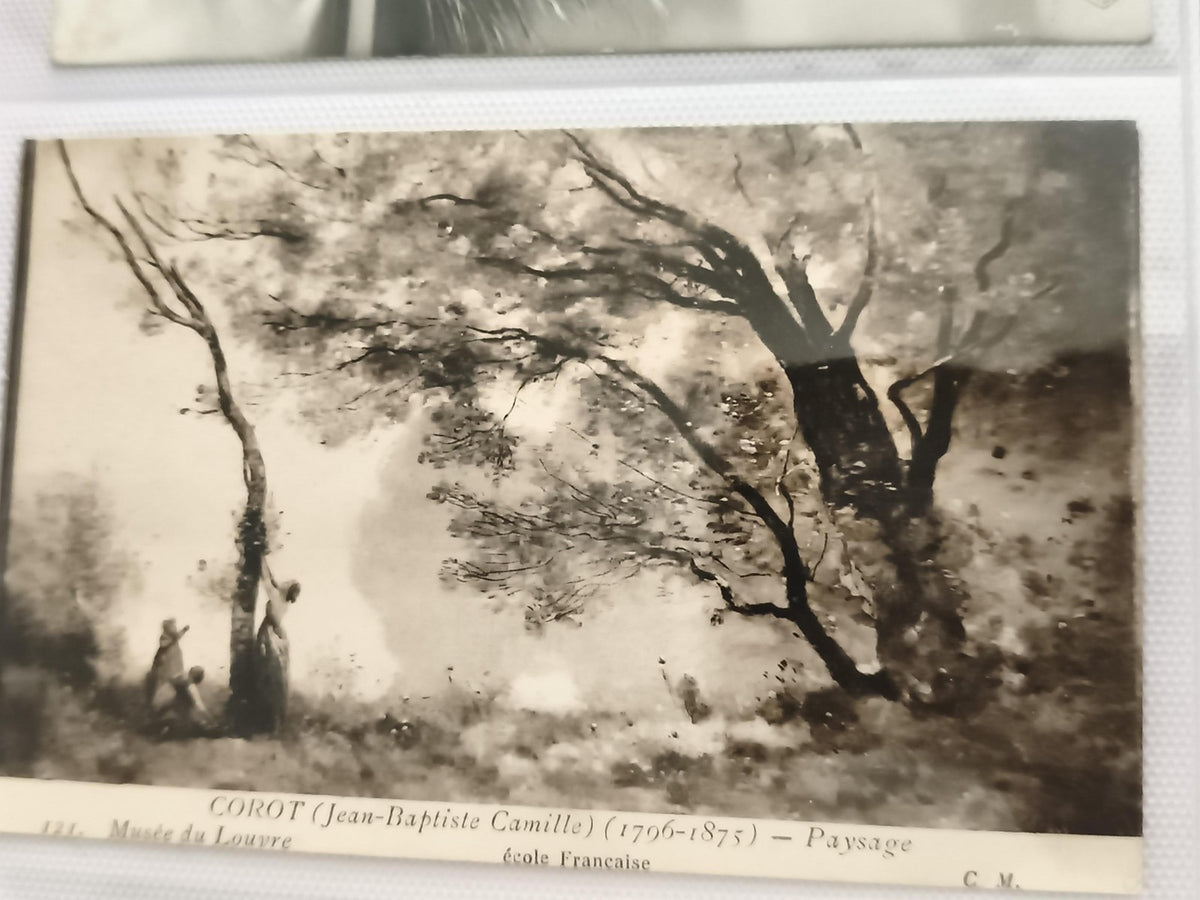 Carte postale ancienne Corot Musée du Louvre paysage CPA école française