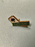 Vintage pin's Tapis Vert jeu de cartes, émaillé, motif trèfle, collection
