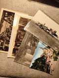 Lot cartes postales anciennes paysages monuments couleurs/noir et blanc Philatél