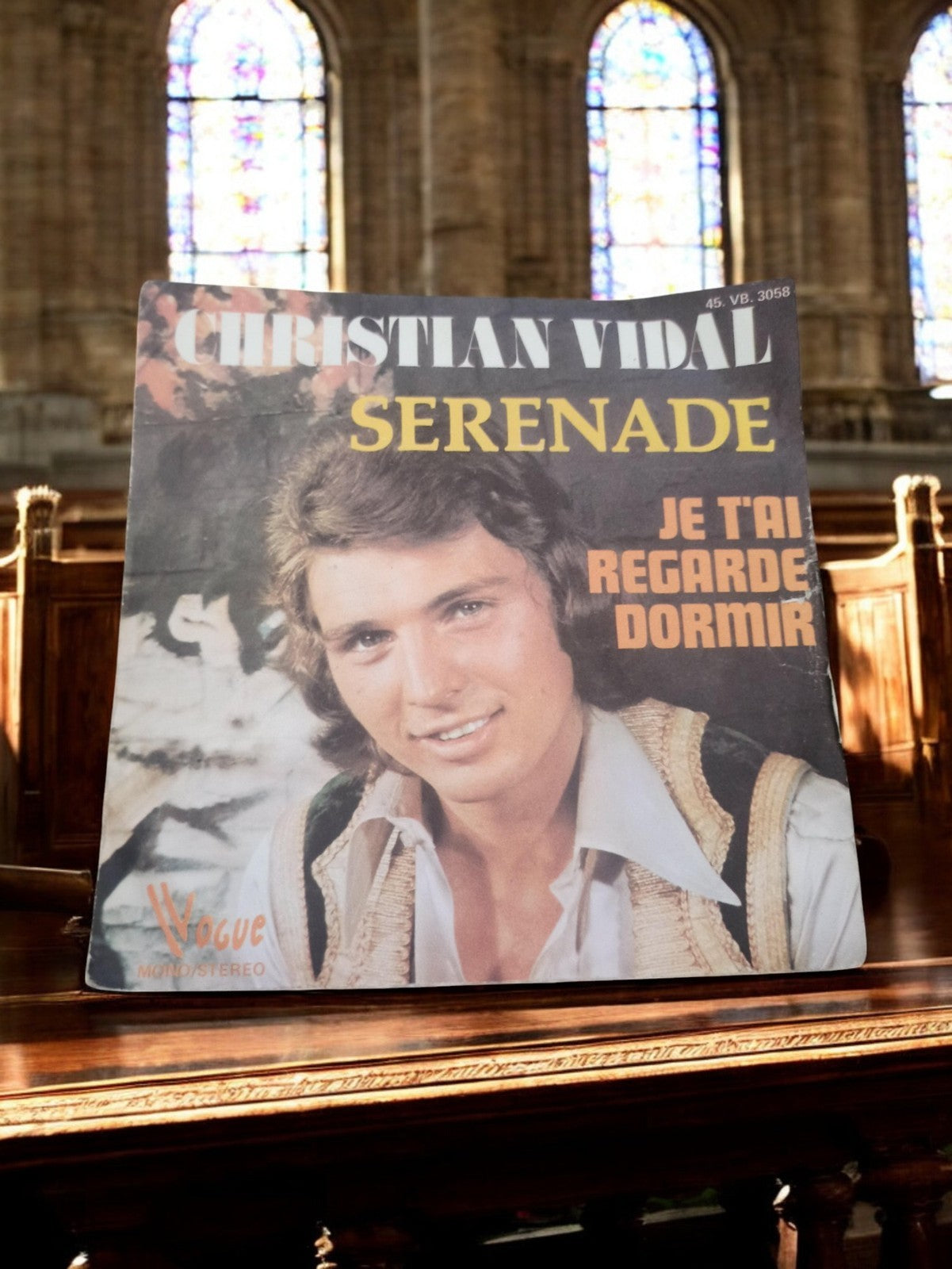 Vinyle 45 tours Christian Vidal Vogue SERENADE Je t’ai regardé dormir vintage