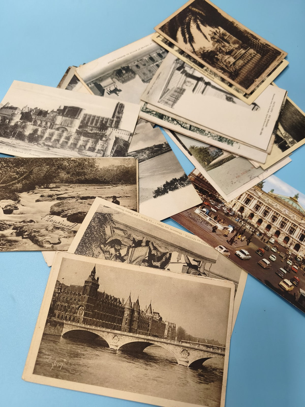 Lot cartes postales anciennes CPA divers lieux France et étranger vintage