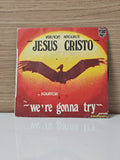 Vintage 45 tours vinyle ancien Jésus Cristo disque rétro collection musique