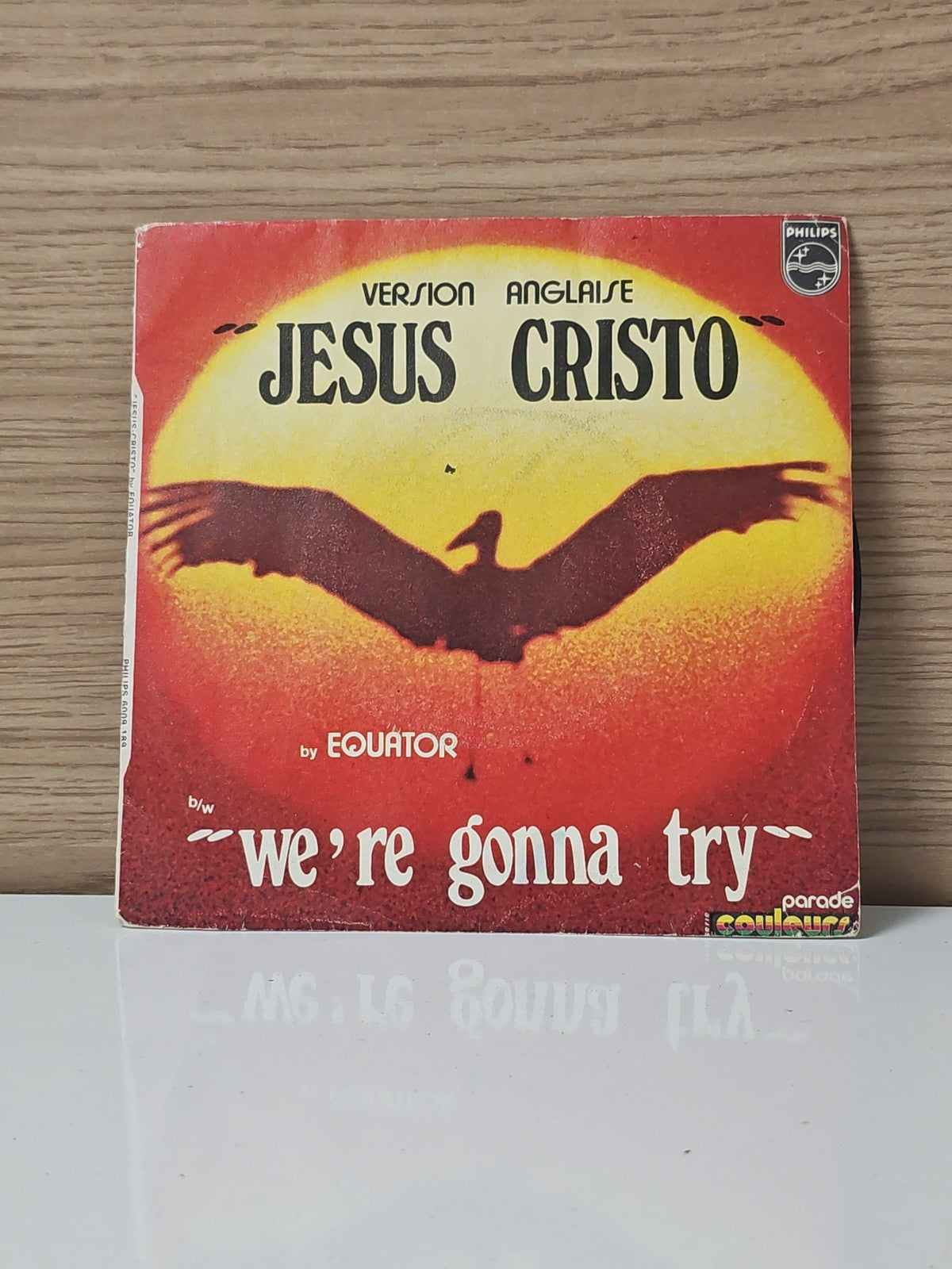 Vintage 45 tours vinyle ancien Jésus Cristo disque rétro collection musique