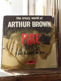 Vinyle 45 tours Arthur Brown Fire vintage Polydor pochette rétro années 60