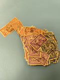 Gros lot anciens timbres France oblitérés couleurs variées collection (Ref 2)