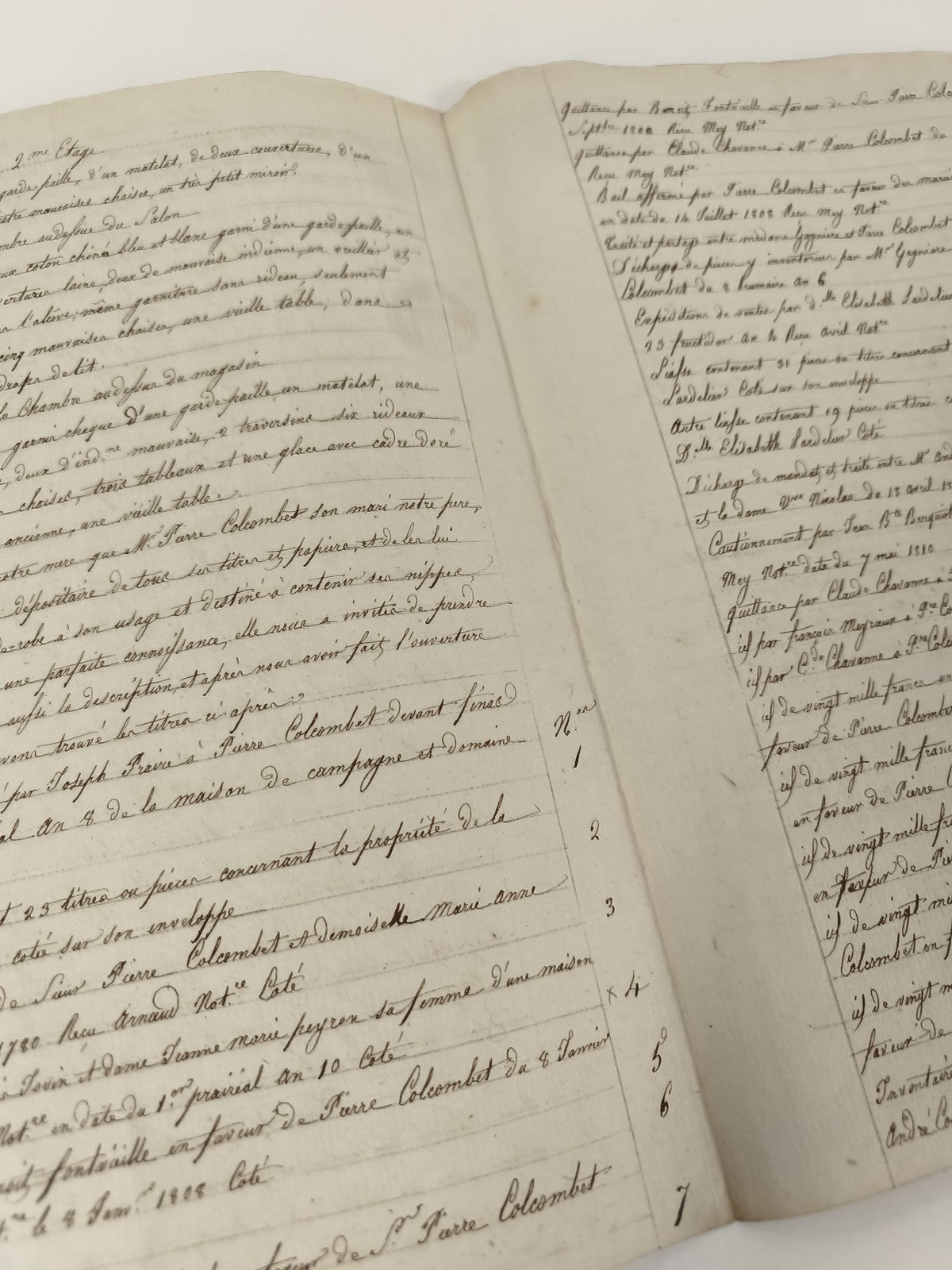 Lettre manuscrite administrative 1814, inventaire familial XIXe, cachet 75 c