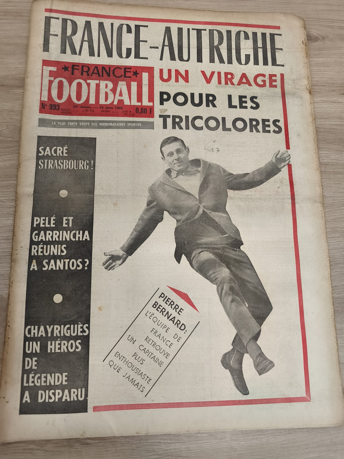 Ancien journal France Football 1965 OM Marseille vintage collector