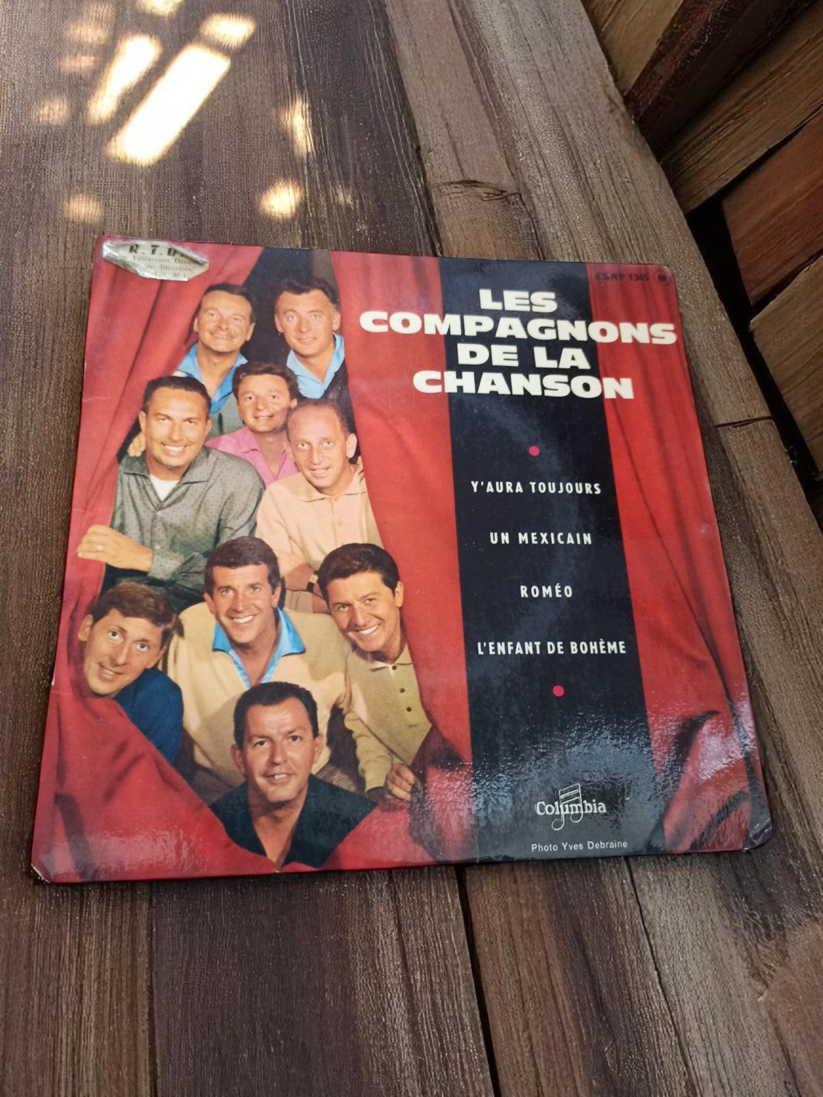 Disque vinyle vintage Les Compagnons de la Chanson Columbia pochette d'origine