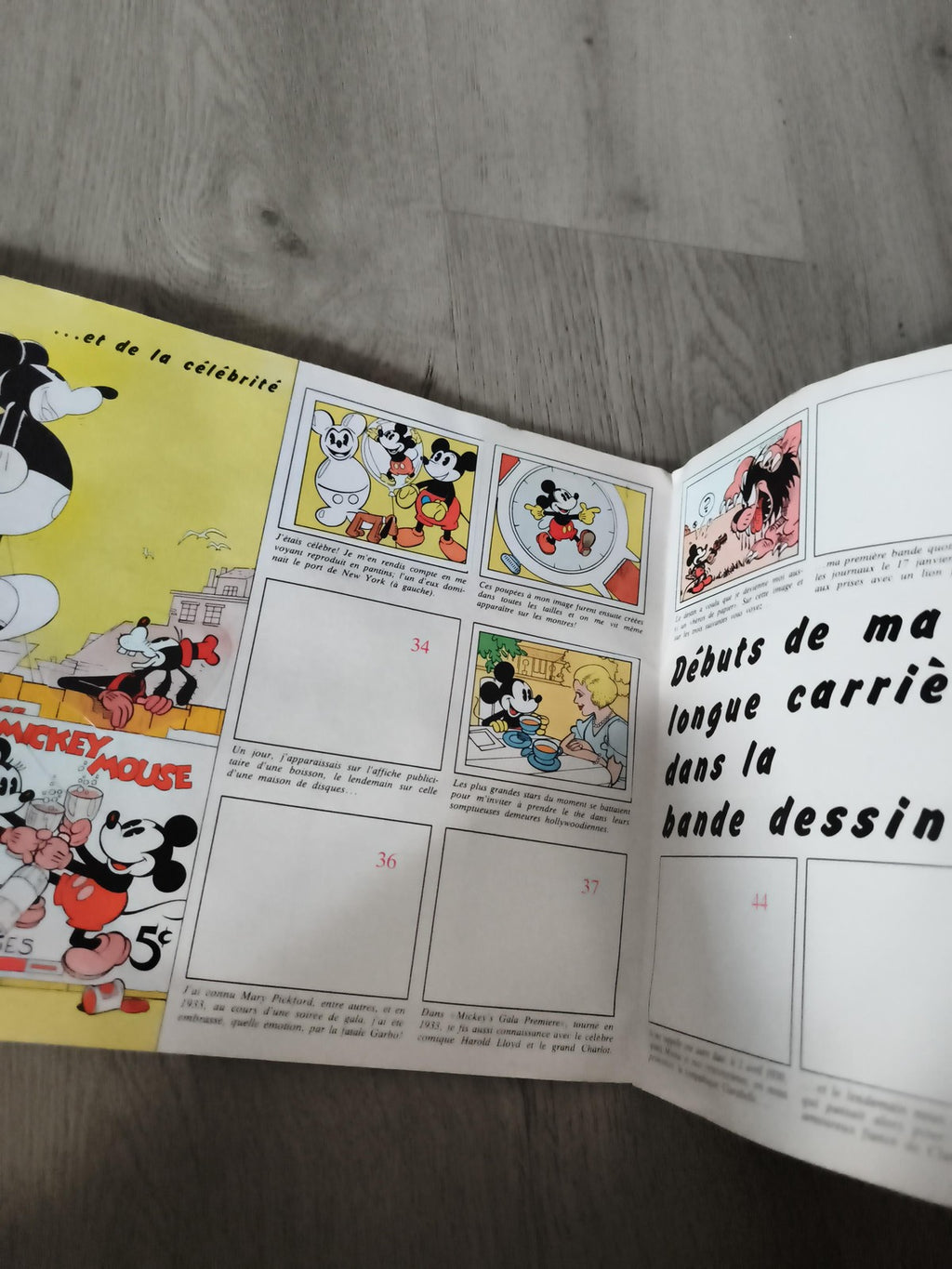 Album Panini Mickey Story ancien vintage Walt Disney figurine autocollant