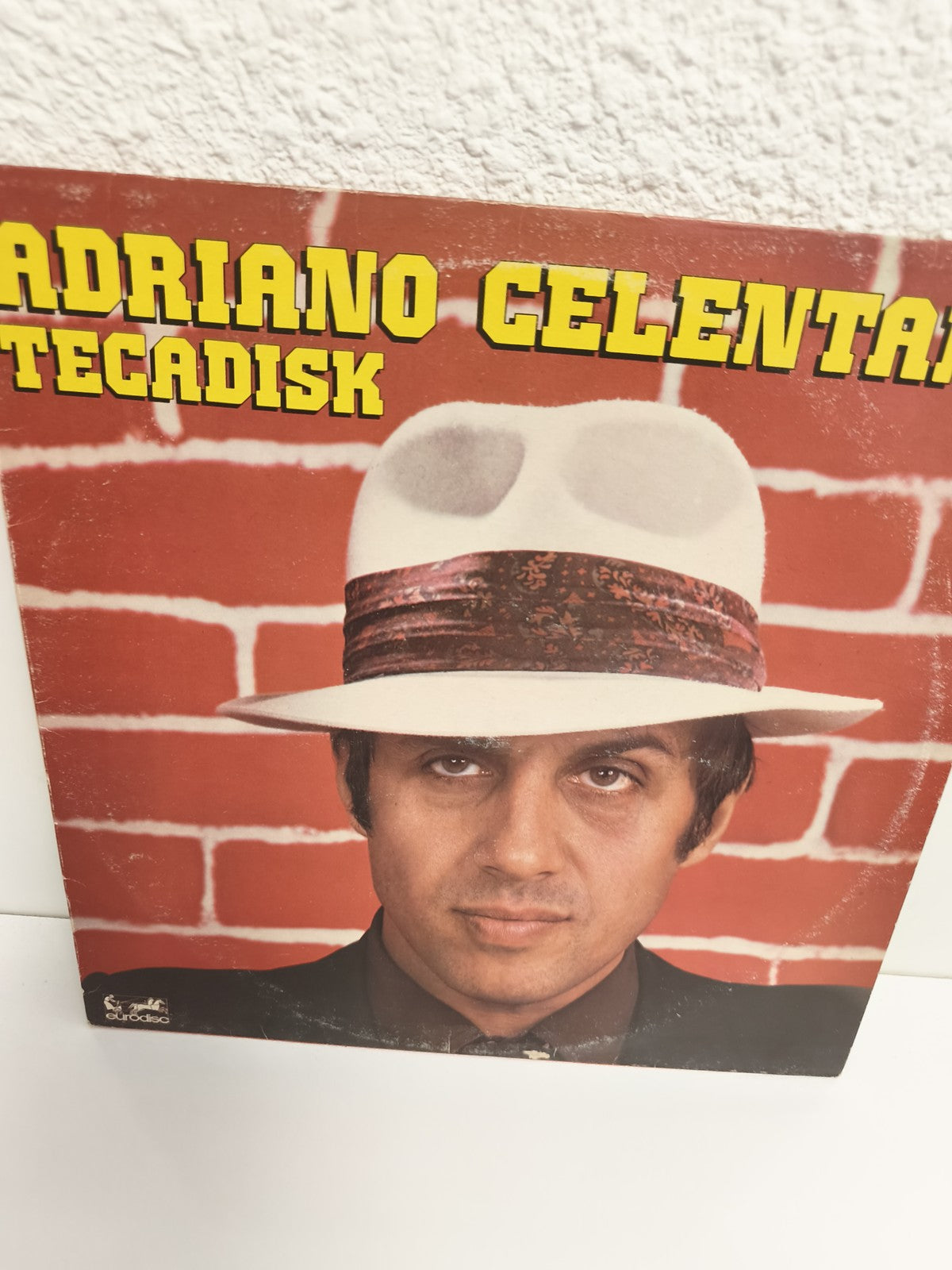 Vinyle 33 tours Adriano Celentano Tecadisk Eurodisc pochette rouge