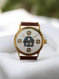 Pin's vintage Olympique de Marseille OM montre émaillée football ancien badge