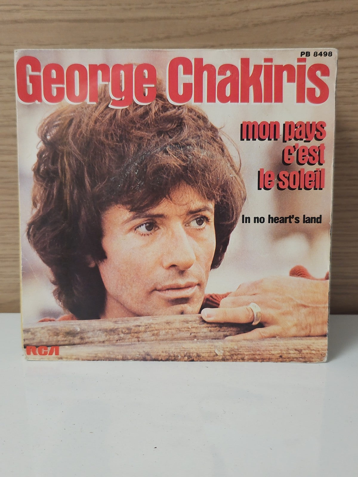 Vinyle 45 tours ancien rétro George Chakiris disque collector pour collectionneu