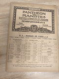 Ancien livre partitions piano Henry Lemoine, Pantheon des Pianistes, Paris