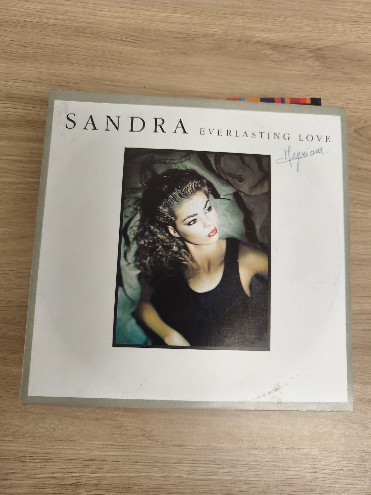Vinyle 45 tours Sandra Everlasting Love pochette photo état visible (Ref 2)