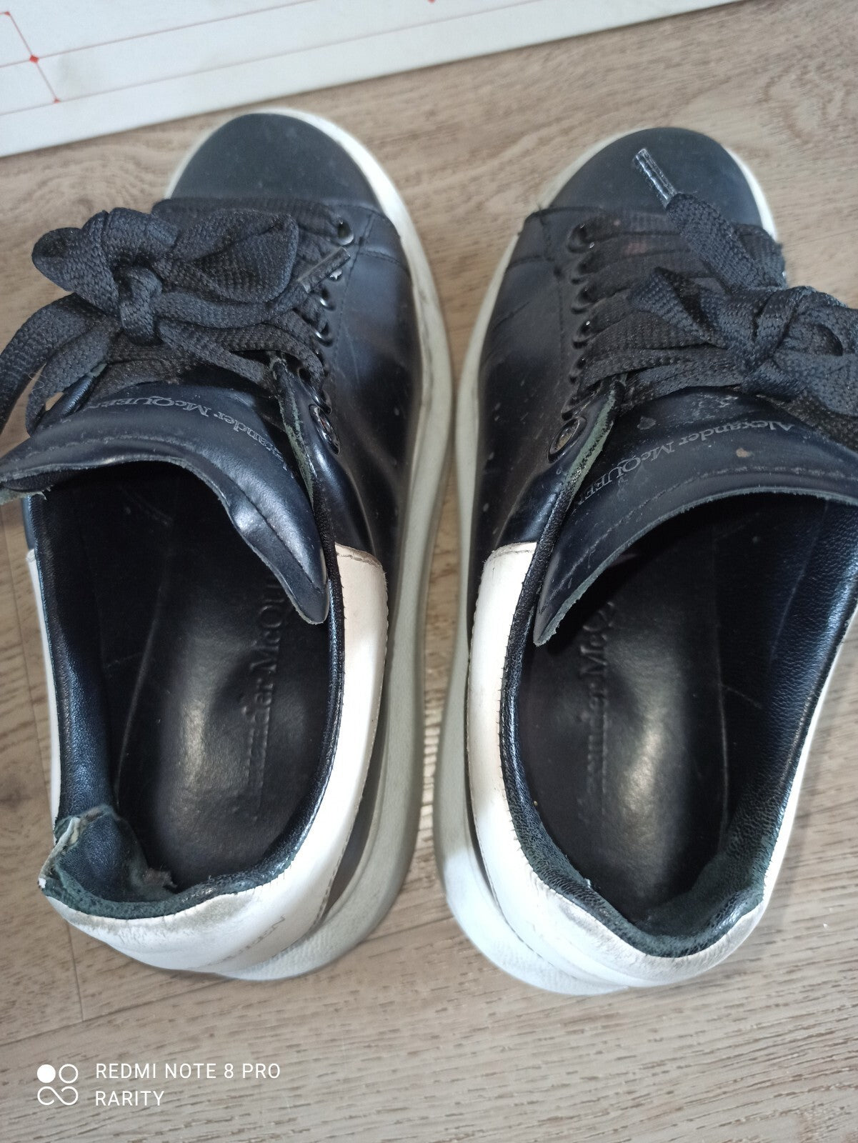 Baskets Alexander McQueen noires Femme 35 avec boîte et dust bag