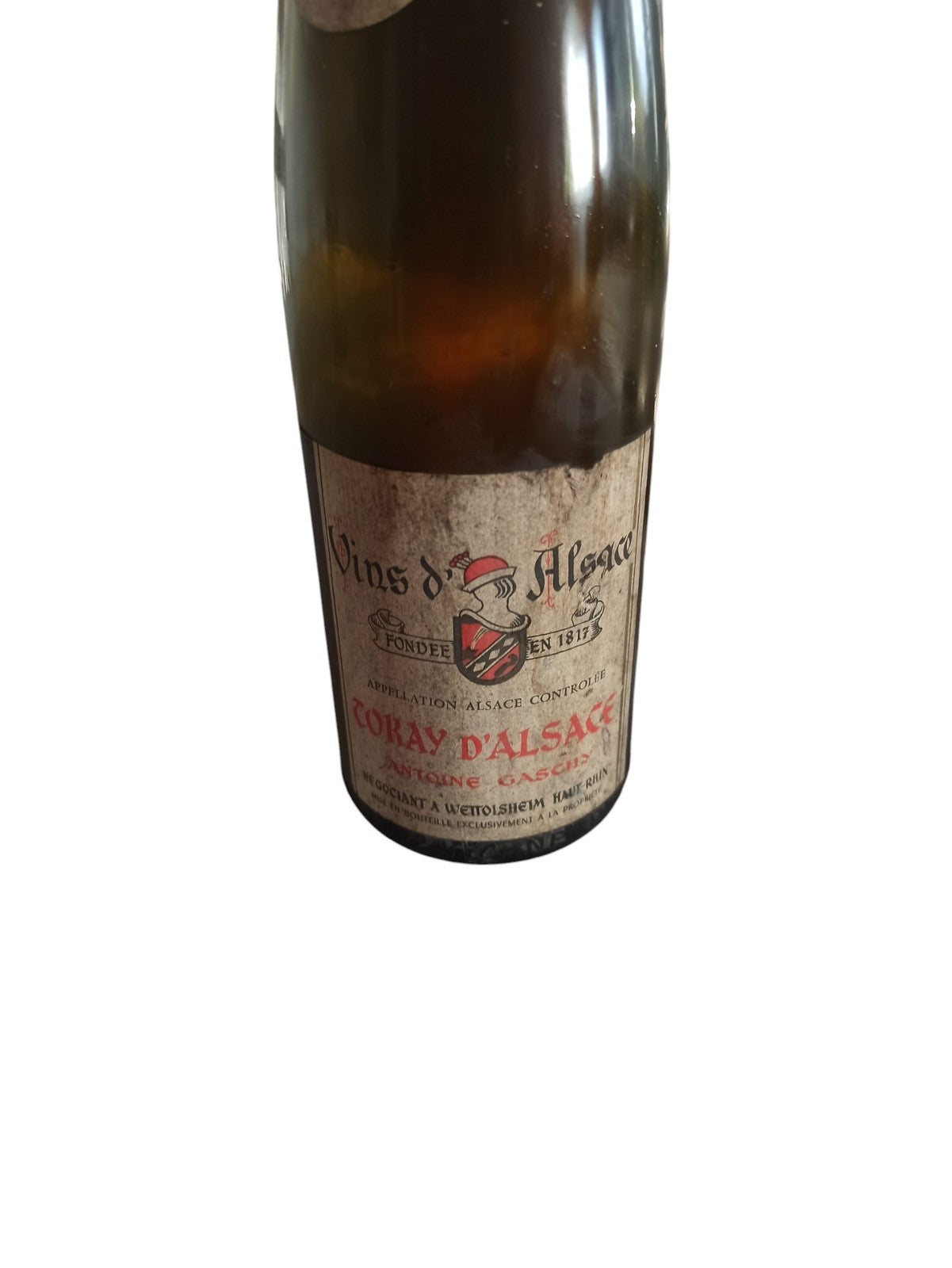 Bouteille vin Tokay d?Alsace 1969 ? étiquette d?origine ? Muscat