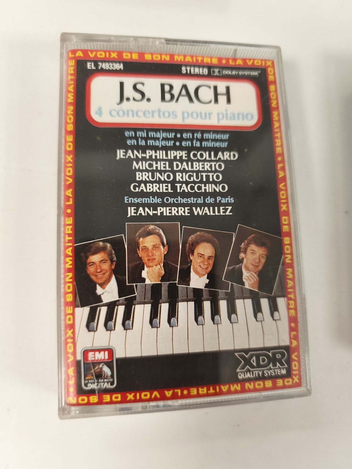 Cassette audio ancienne K7 musique classique vintage Bach collection rétro