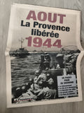 Journal ancien La Provence Août 1944 Libération, supplément historique