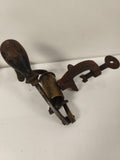Ancien outil de sertissage Ancienne, poignée bois, métal patiné, collection