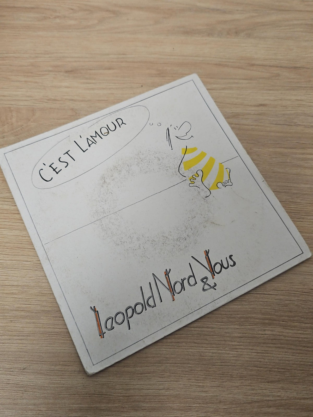 Vintage retro Leopold Nord 45 rpm vinyl record, old collector's single