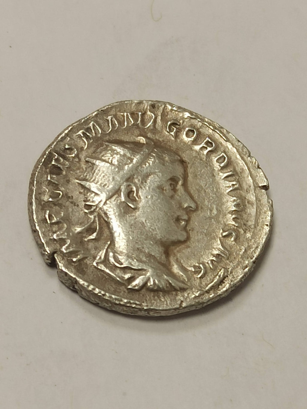 Denier romain ancien argent Gordien III IIIe siècle vintage PROVIDENTIA AVG rare