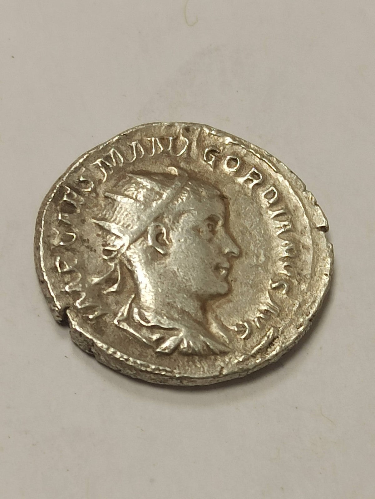 Denier romain ancien argent Gordien III IIIe siècle vintage PROVIDENTIA AVG rare