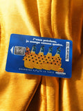 Télécarte 50 unités Orangina vintage, carte téléphonique publicitaire, bleu