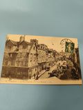 Carte postale ancienne animée Lisieux Place Gambetta attelages Ref 1