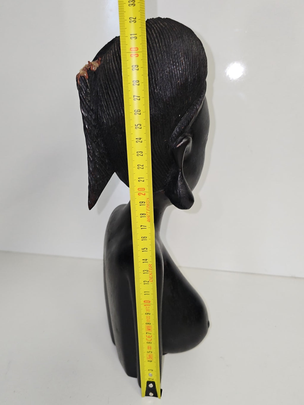 Grande sculpture africaine vintage en bois, art érotique ancien, pièce lourde
