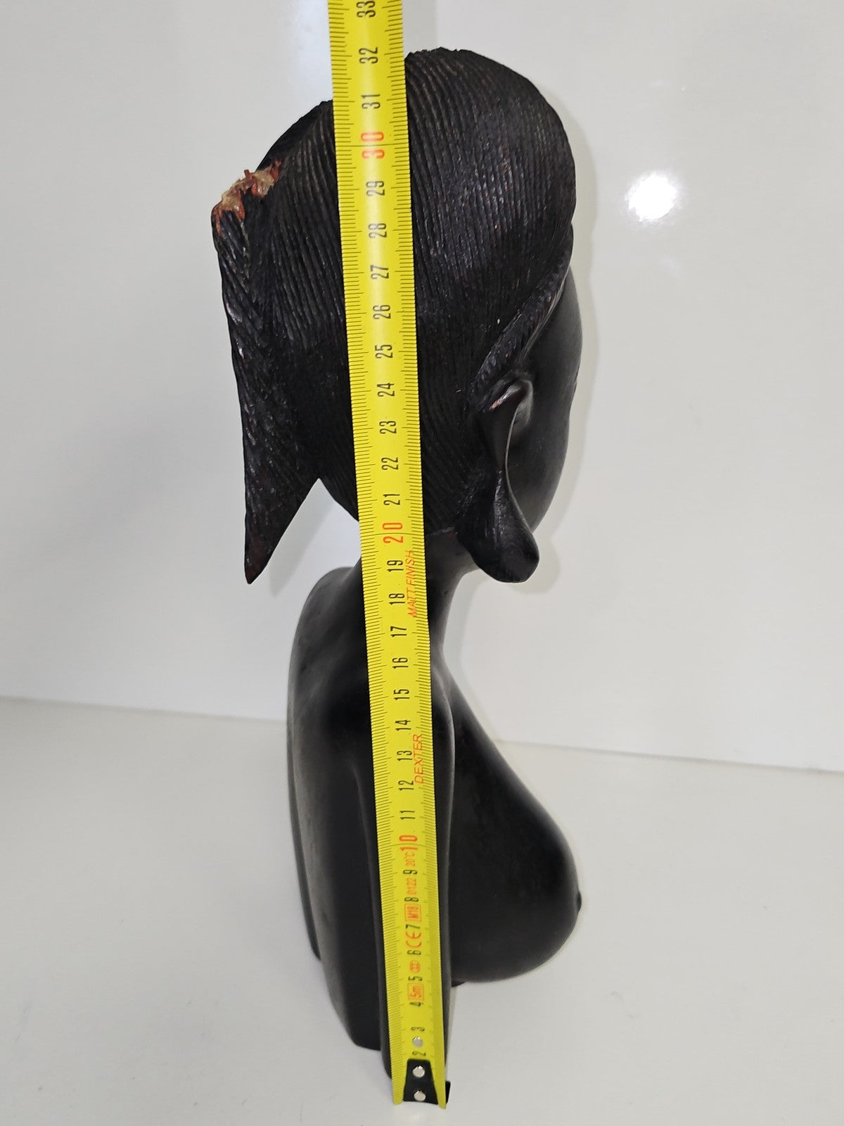 Grande sculpture africaine vintage en bois, art érotique ancien, pièce lourde
