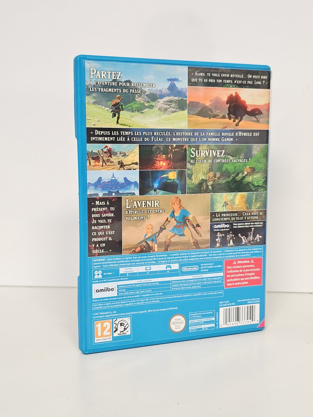 Jeu Nintendo Wii U The Legend of Zelda Breath of the Wild complet français