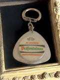 Porte-clés publicitaire Préfontaines vintage France alcool années 70 rétro
