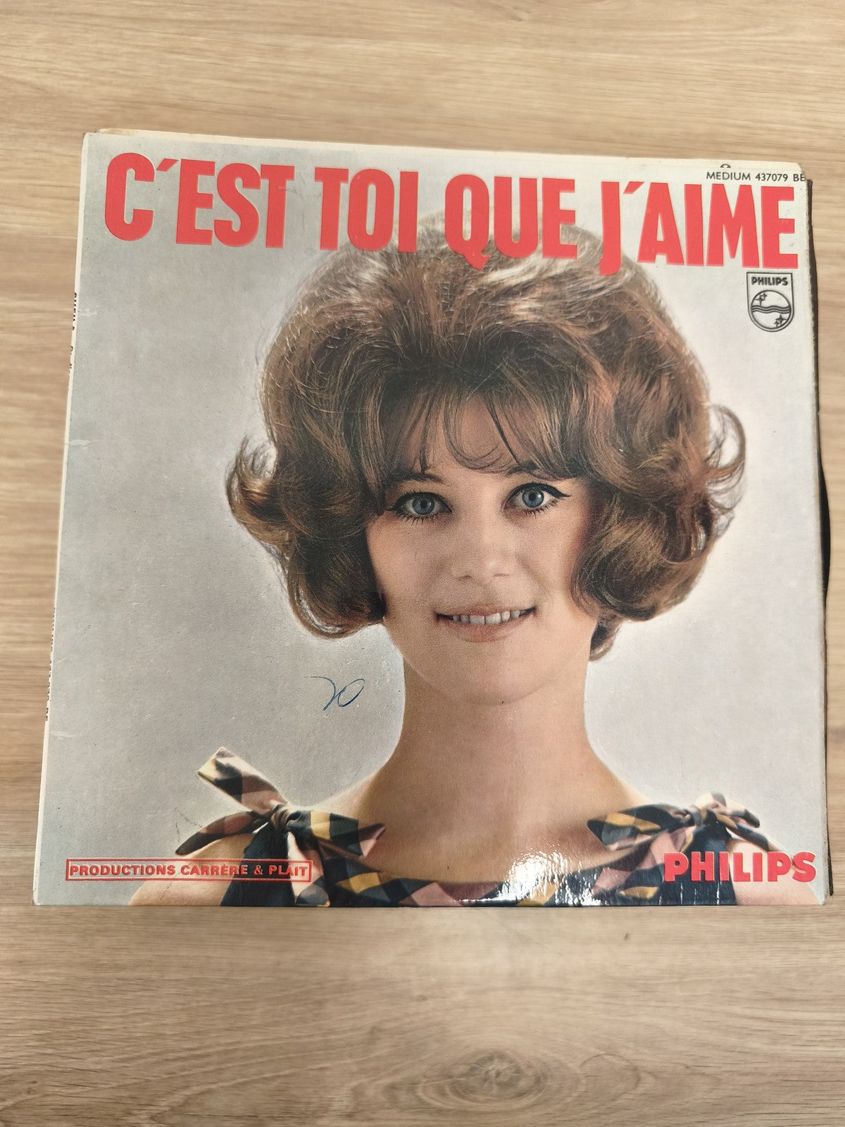 Vinyle 45 tours C'est toi que j'aime Philips pochette femme, Productions Carrère