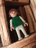 Figurine Playmobil vintage années 70 personnage rétro ancien jouet vert