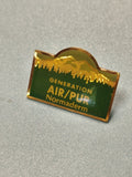 Pin's vintage Génération Air Pur Normaderm vert doré collection (Ref 18)