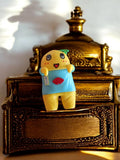 Figurine Funassyi Gashapon Japon mascotte rare, bleu jaune, commémorative