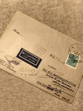 Lettre philatélique DDR 1957 Leipzig, timbre 25pf, cachets RETOUR Luftpost (Ref