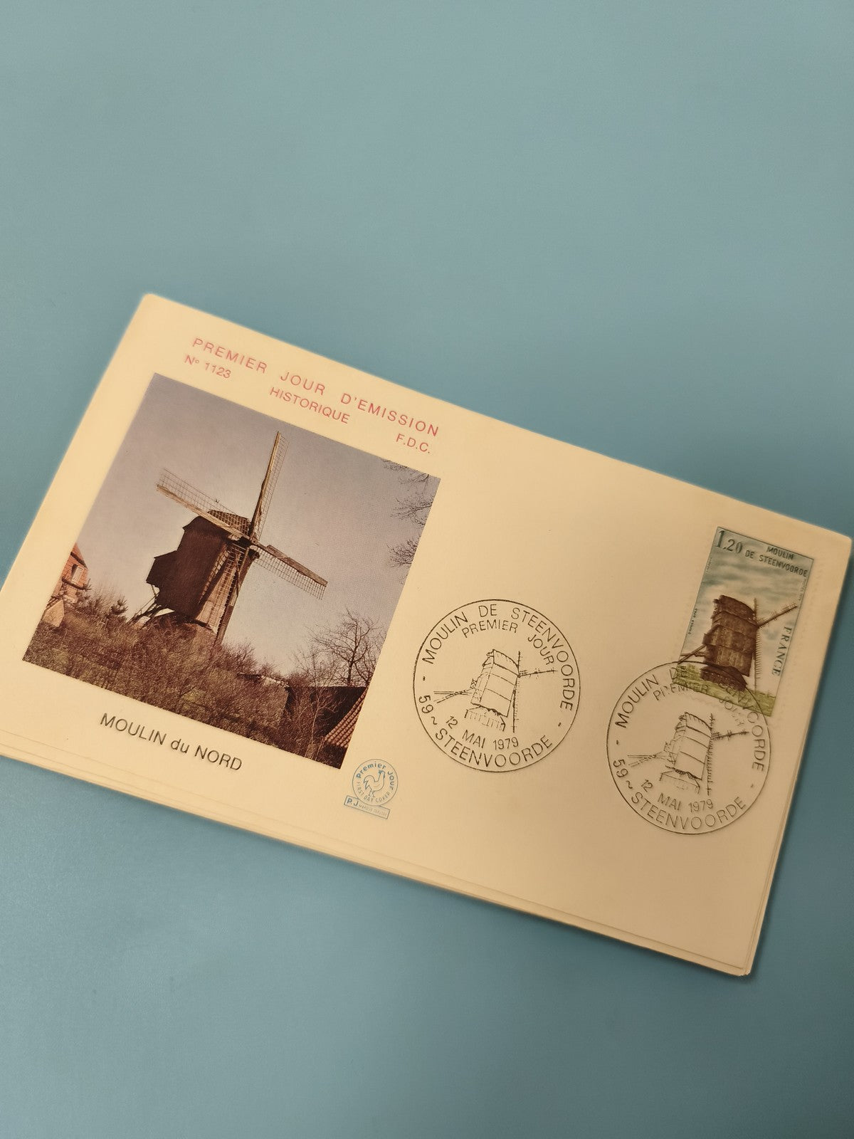 Enveloppe FDC Premier Jour d'Émission Moulin du Nord Moulin de Steenvoorde