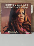 Vintage disque vinyle 45 tours Sheila ancien collection rétro chanson française