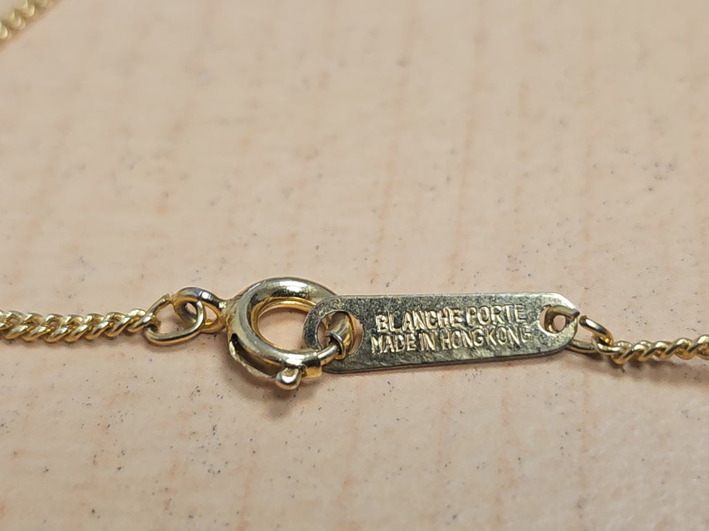 Collier vintage ancien signé Blancheporte rétro collection bijoux fantaisie rare