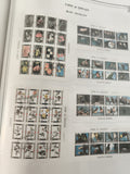 Bloc feuillet timbres Umm al Qiwain fleurs oiseaux oblitérés philatélie