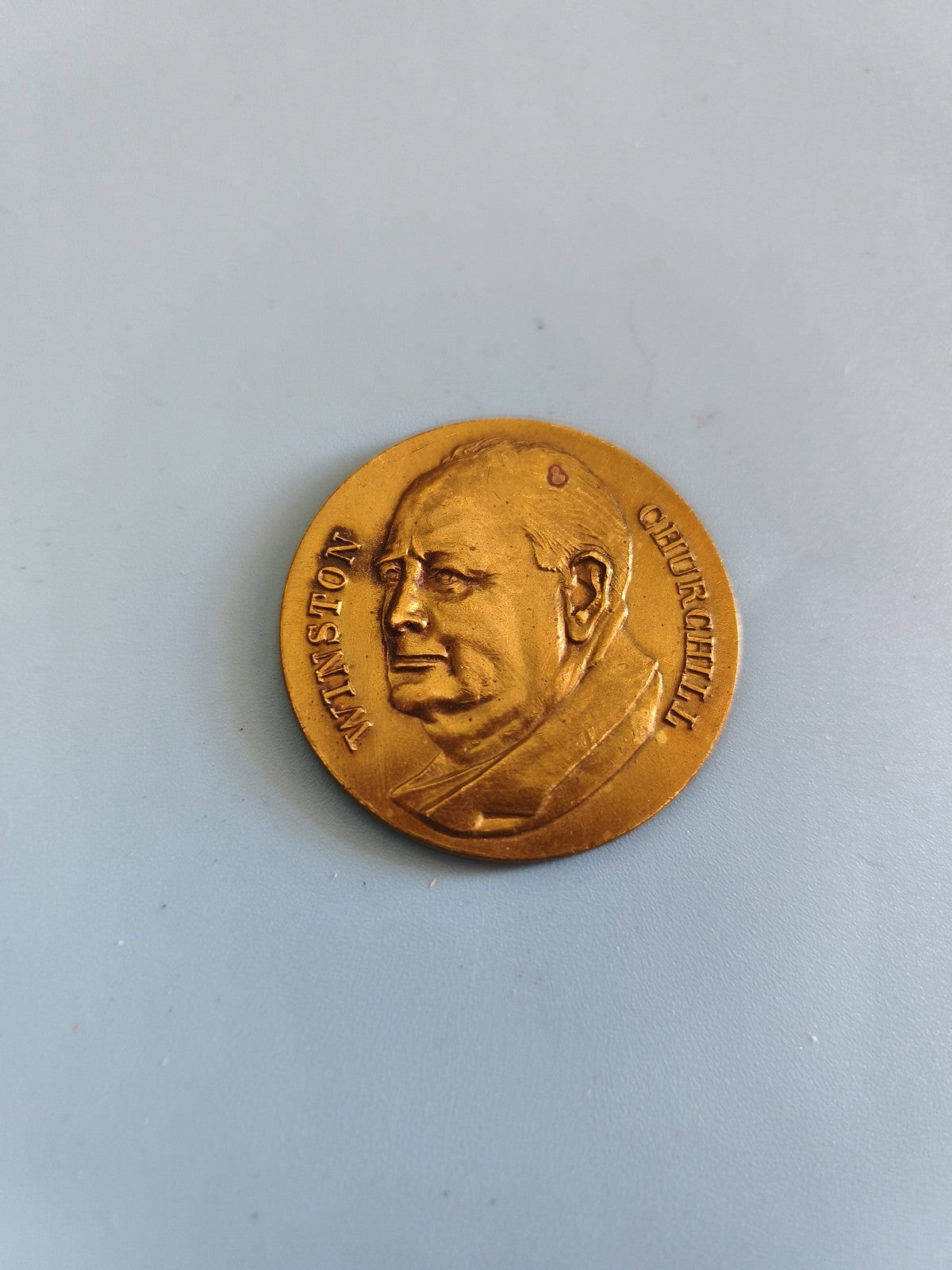Médaille ancienne Winston Churchill vintage, collection, commémorative rétro rar