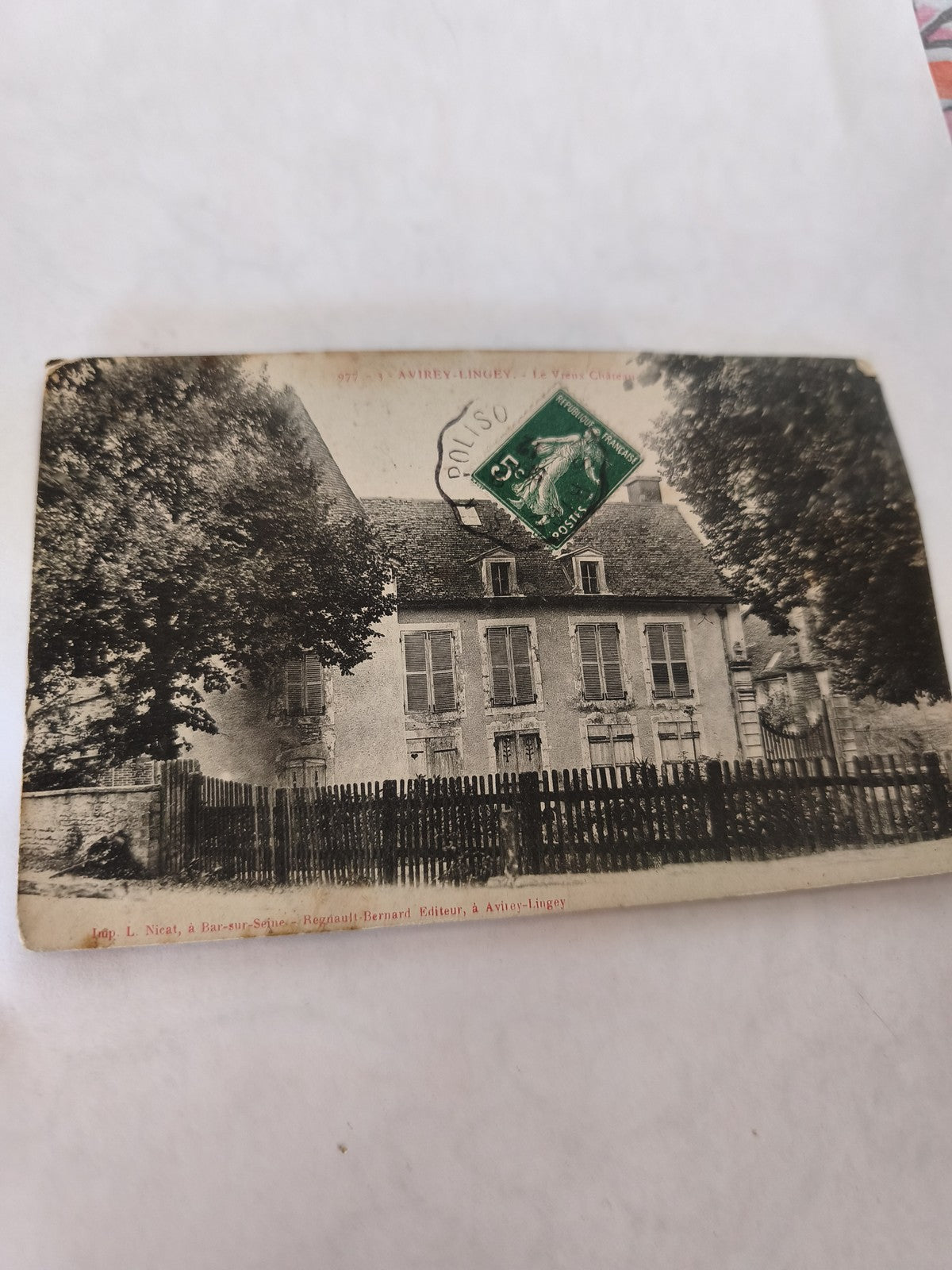 Carte postale ancienne Avirey-Lingey vintage collection France rétro village