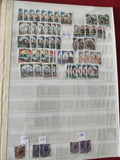 Lot de timbres italiens oblitérés, motifs monuments, couleurs variées, sans supp