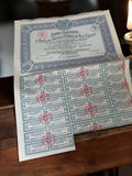 Action au porteur Société Port-Étienne années 1920 document financier vintage